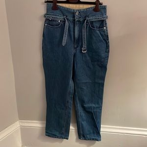 Rag and Bone waist belted jeans